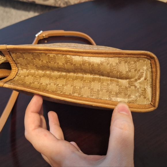 Vintage Celine Macadam Clutch Converted Crossbody H 8”x W 10” Pre loved - Picture 6 of 9